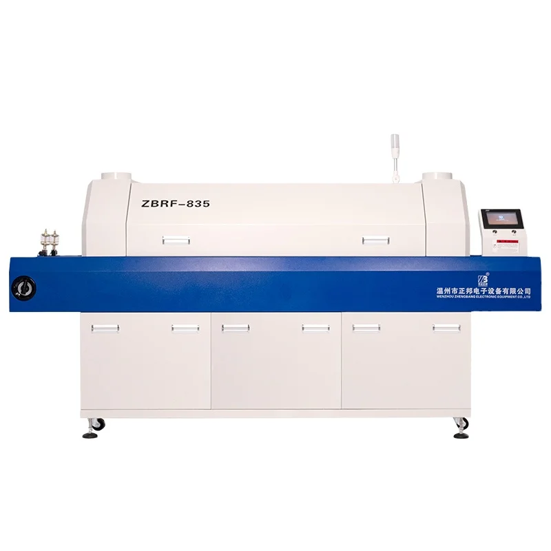 ZHENGBANG original manufacturer lead free BGA smt desktop hot wind reflow oven ZBRF835 for pcb soldering