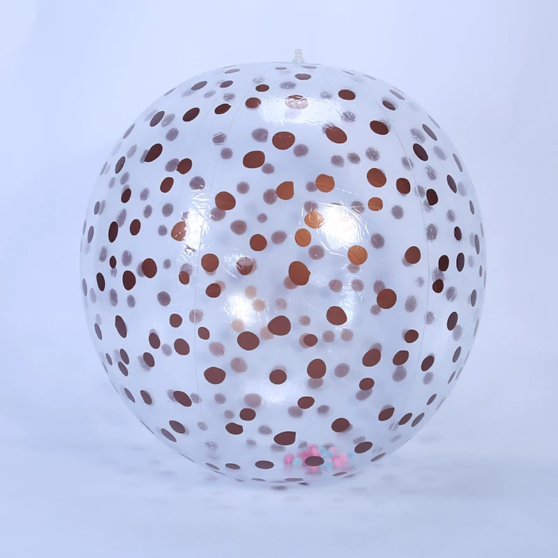 
wholesale rubber standard size spray-paint transparent beach ball 