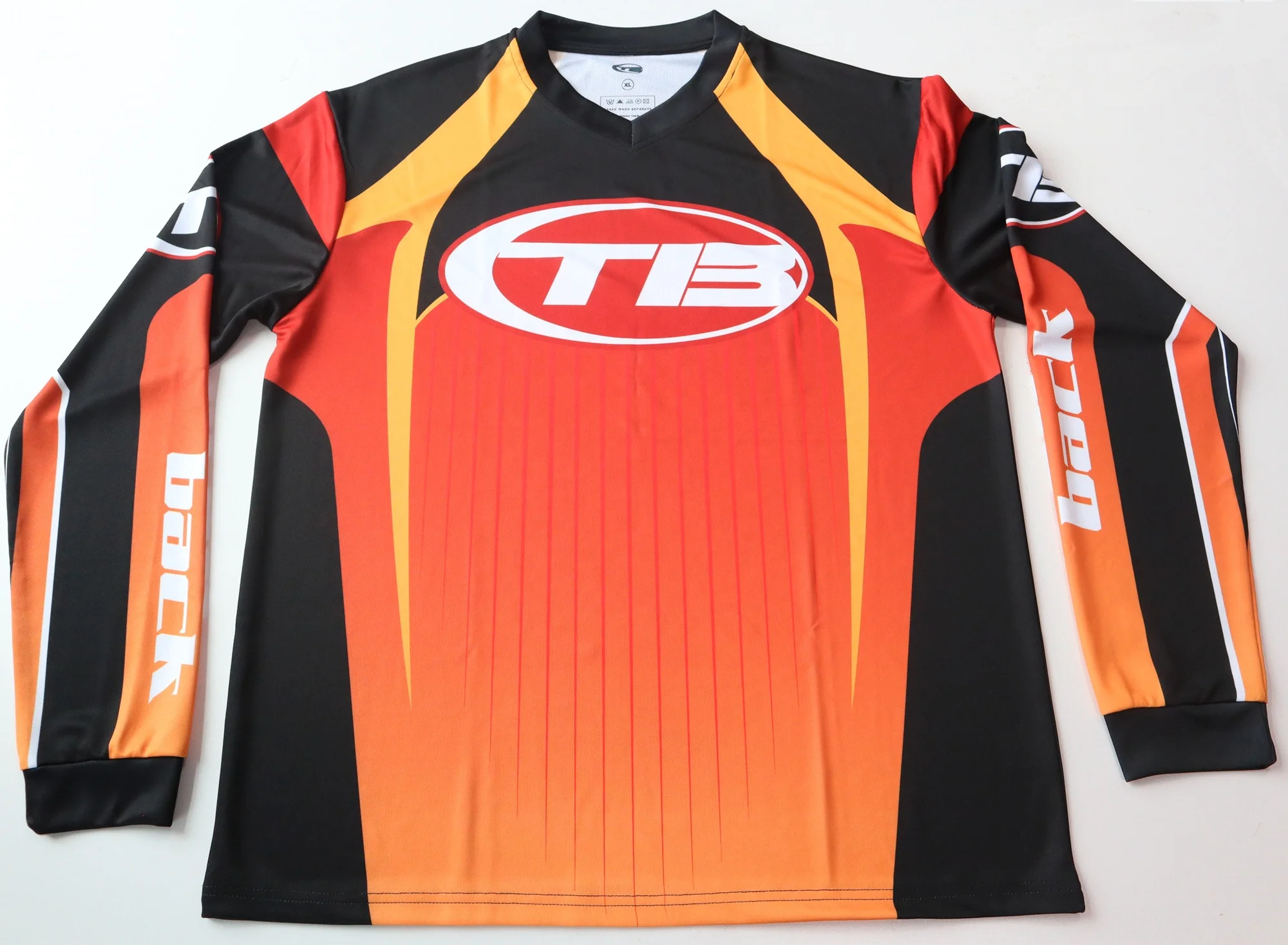 Custom Moto LS Sport T Shirt Polyester Team Motorcycle Shirt Zipper Manufacturer