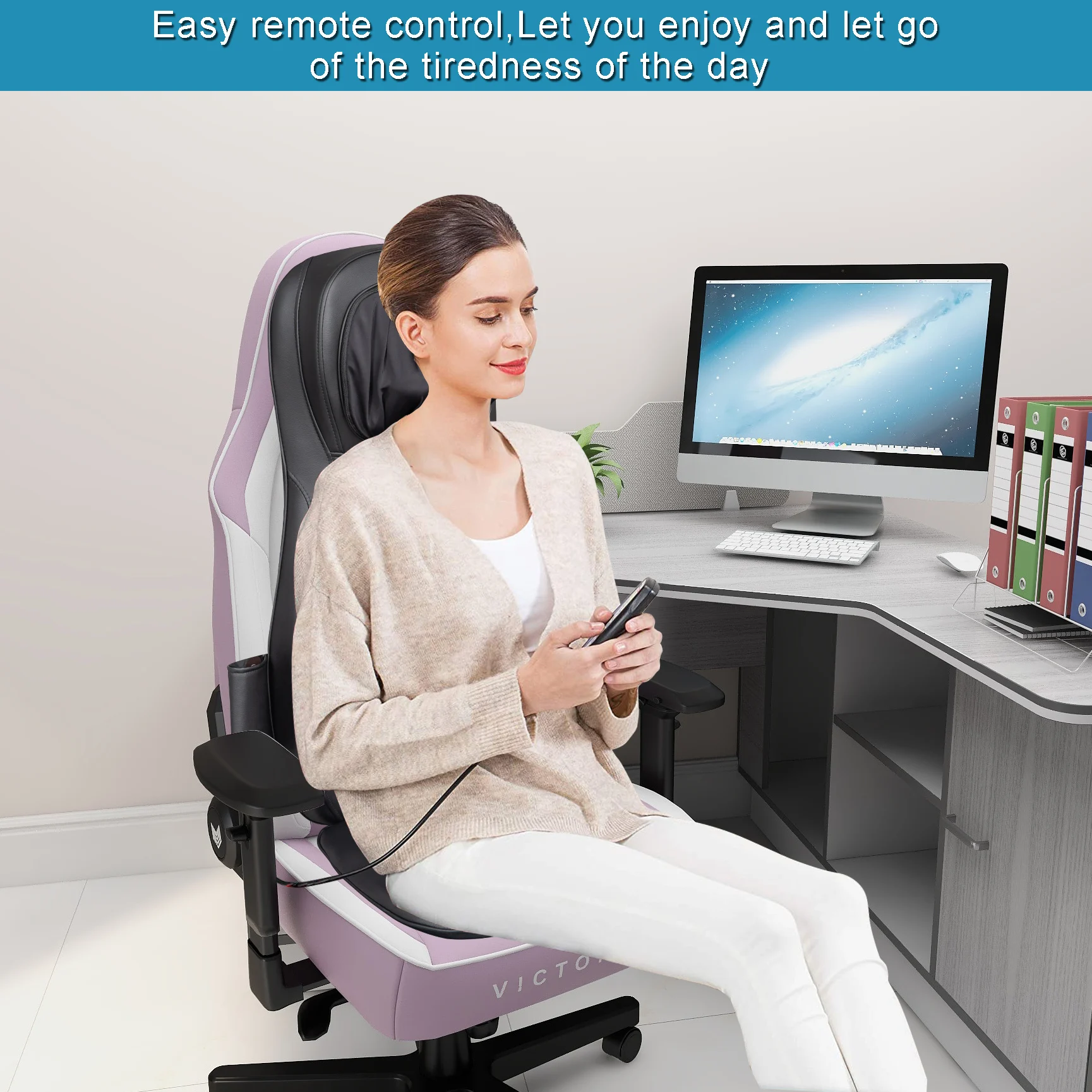 Portable Foldable Buttocks Vibration Massage Seat Cushion Replacement Cushion Massage Chair Black Leather Body OEM Power ROHS