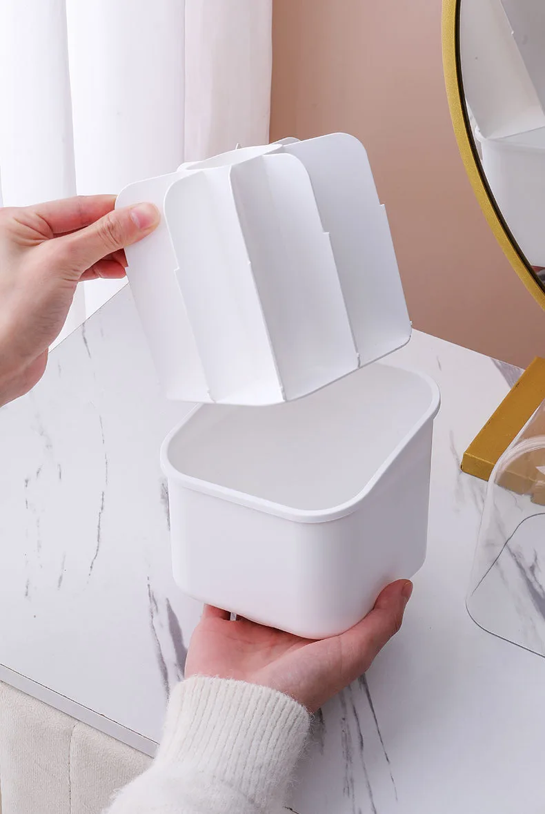 2024 New Portable Heart Shaped Cosmetic Makeup Brush Organizer Without No-lid Functional Detachable Storage Box Lipstick Case