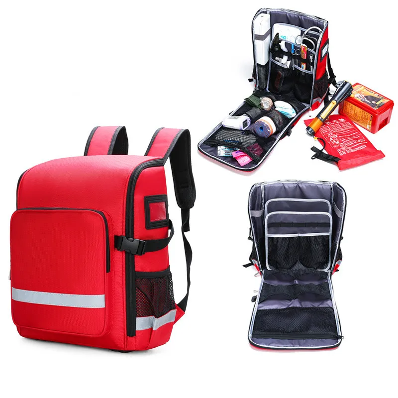 Waterproof fireproof emergency rescue backpack doctor medical supplies backpack