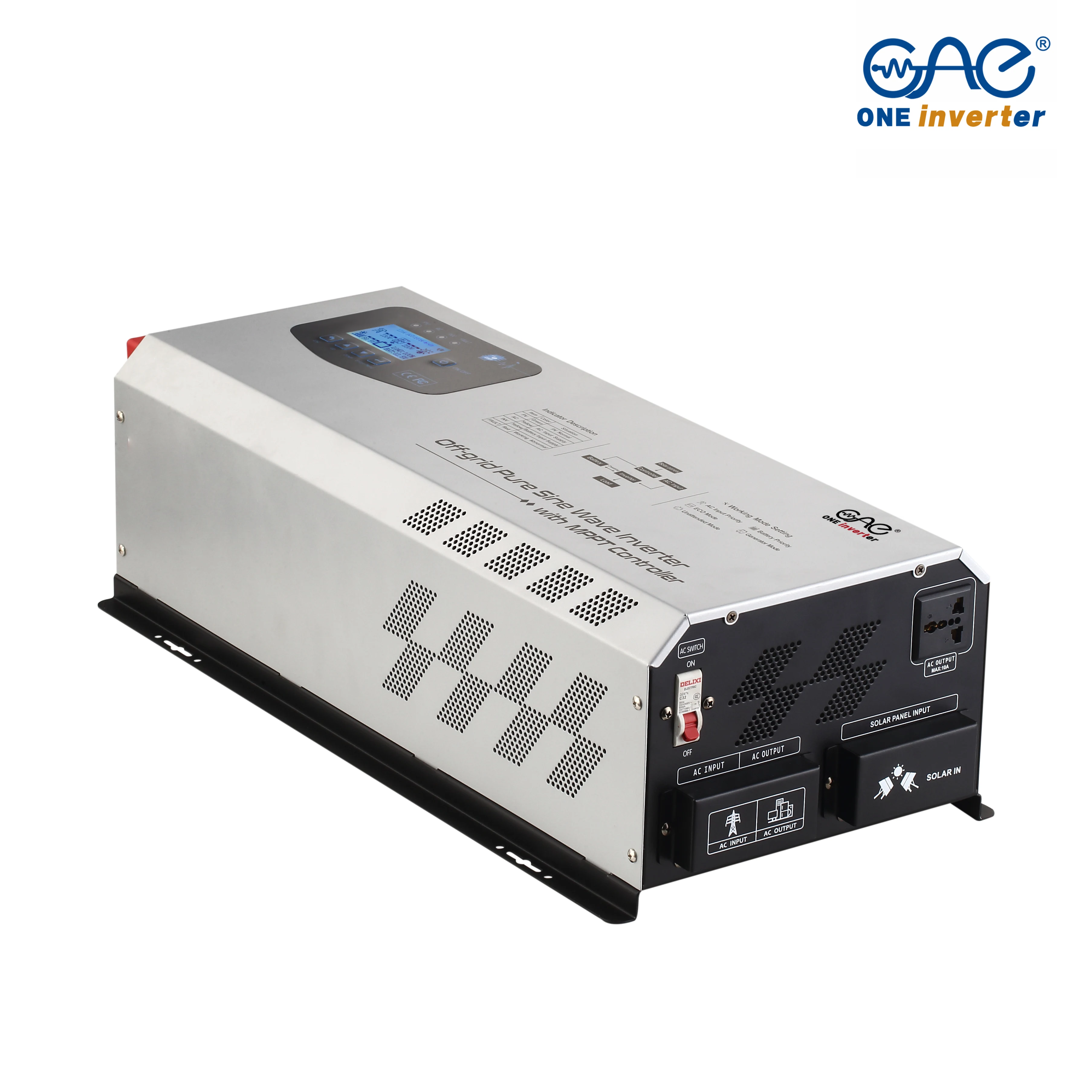 5 кВт 1 DC12V 300ah Mppt выключенный Инвертор постоянного тока в переменный солнечный инвертор сосновый синусоидальный