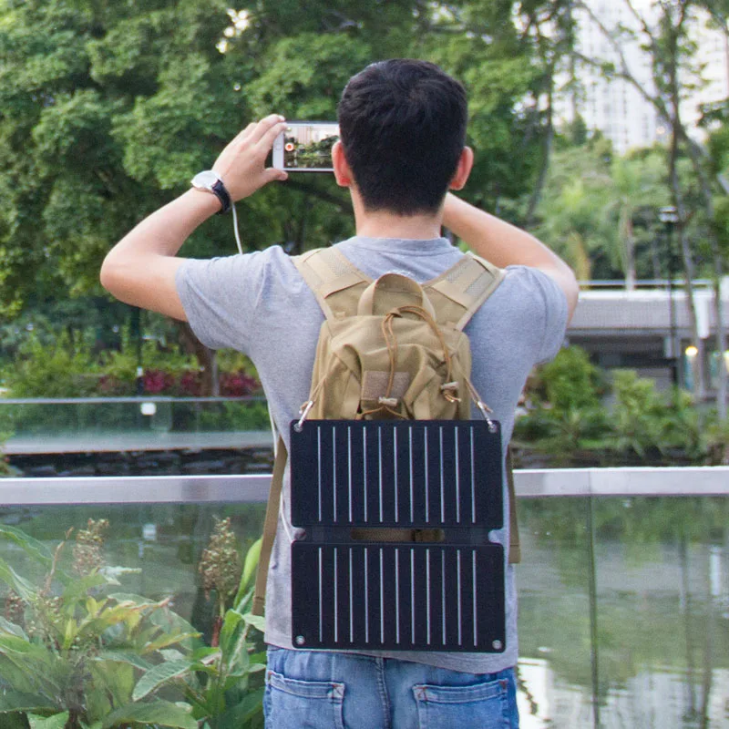 Factory Direct Price Portable Sunpower Mini 14W Solar Panel Foldable Solar Cells Panels For Outdoor Camping Climbing
