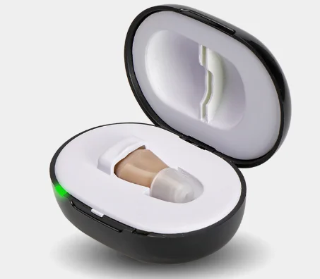 ear model silicon display invisible hearing aid for demonstrating BTE