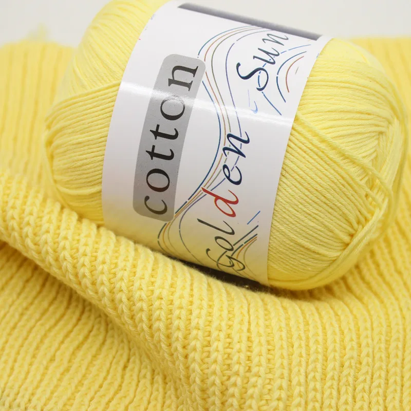  50g 8 strands 100% Cotton Yarn for Knitting Crochet Hand Baby Wool Lot