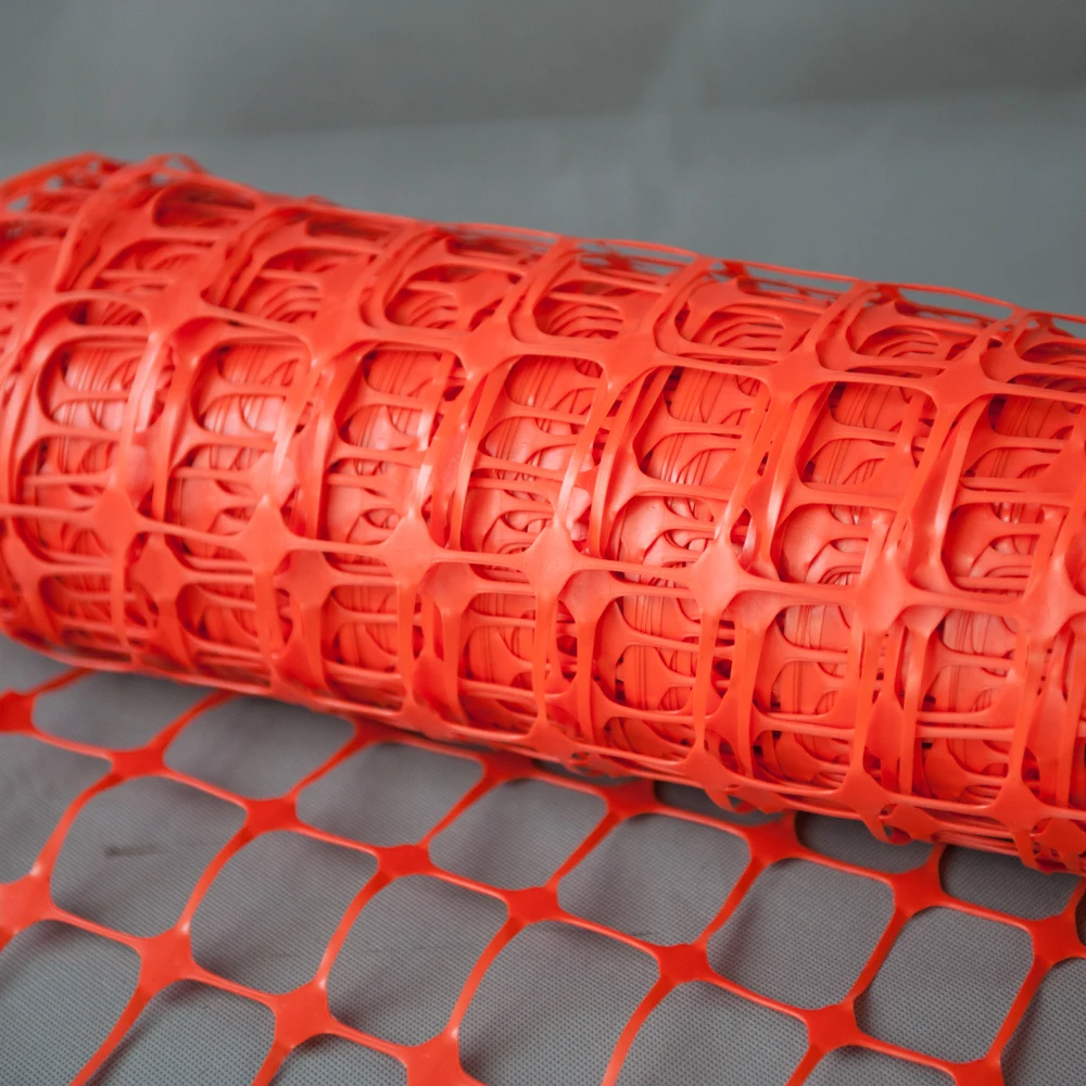 Safety Orange Tensile Plastic Mesh Barrier Warning Fence Netting For Construction