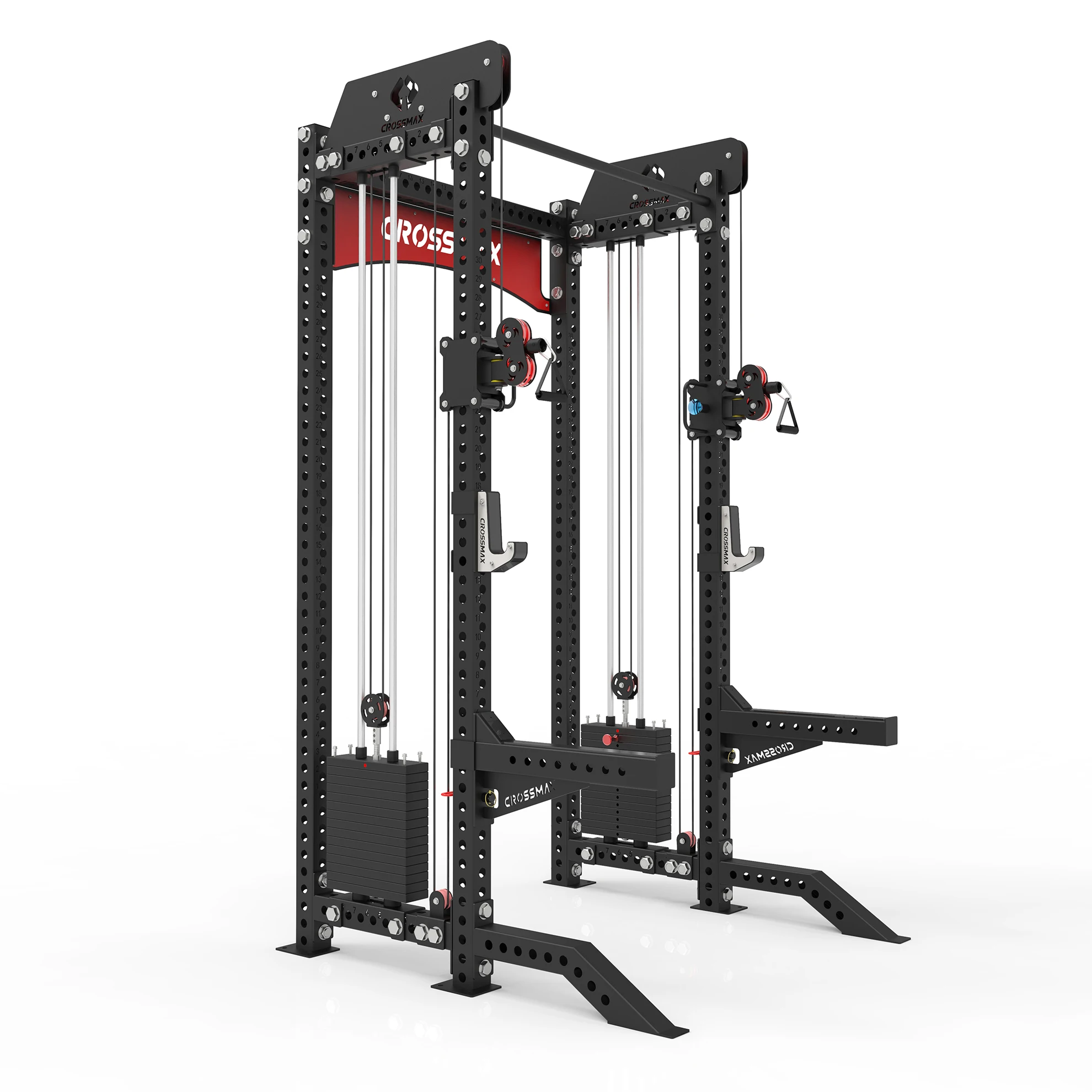 Wholesale Strength Gym Home Use Workout Training Power Rack Multifunction Dual Cable Crossover Machine