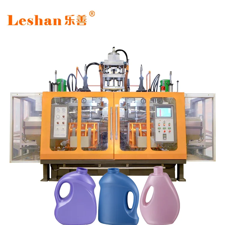 Automatic energy saving manufacturing 1L-5L PE moulding 1 to 5 litre soy sauce blow molding HDPE bottle blowing machine