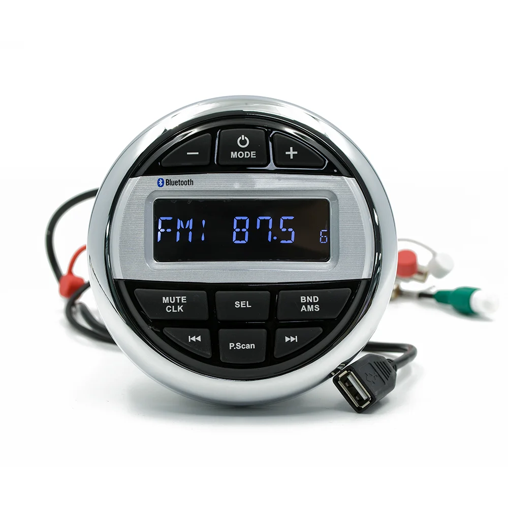 Waterproof Bluetooth Radio USB MP3 players for Ships Yachts Convertible Cars Motorcycles Sightseeing Cars Agricultural Vehicles