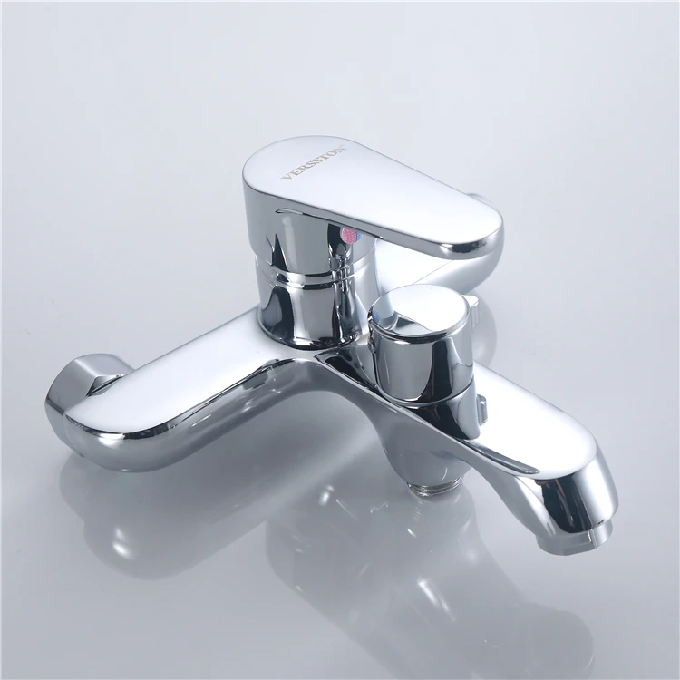 High Quality Chrome Bathroom Waterfall Faucet Brass Shower Mixer Set