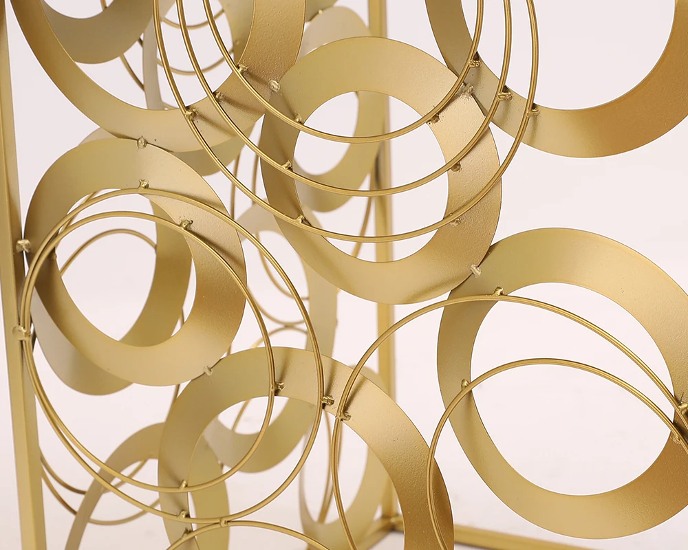 Metal square top mirror round design coffee table