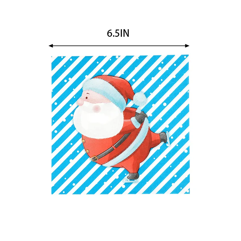 Christmas Paper Plates and Napkins Party Supplies Disposable Dinnerware Set Merry Christmas Decor, Xmas Winter Holiday Tableware