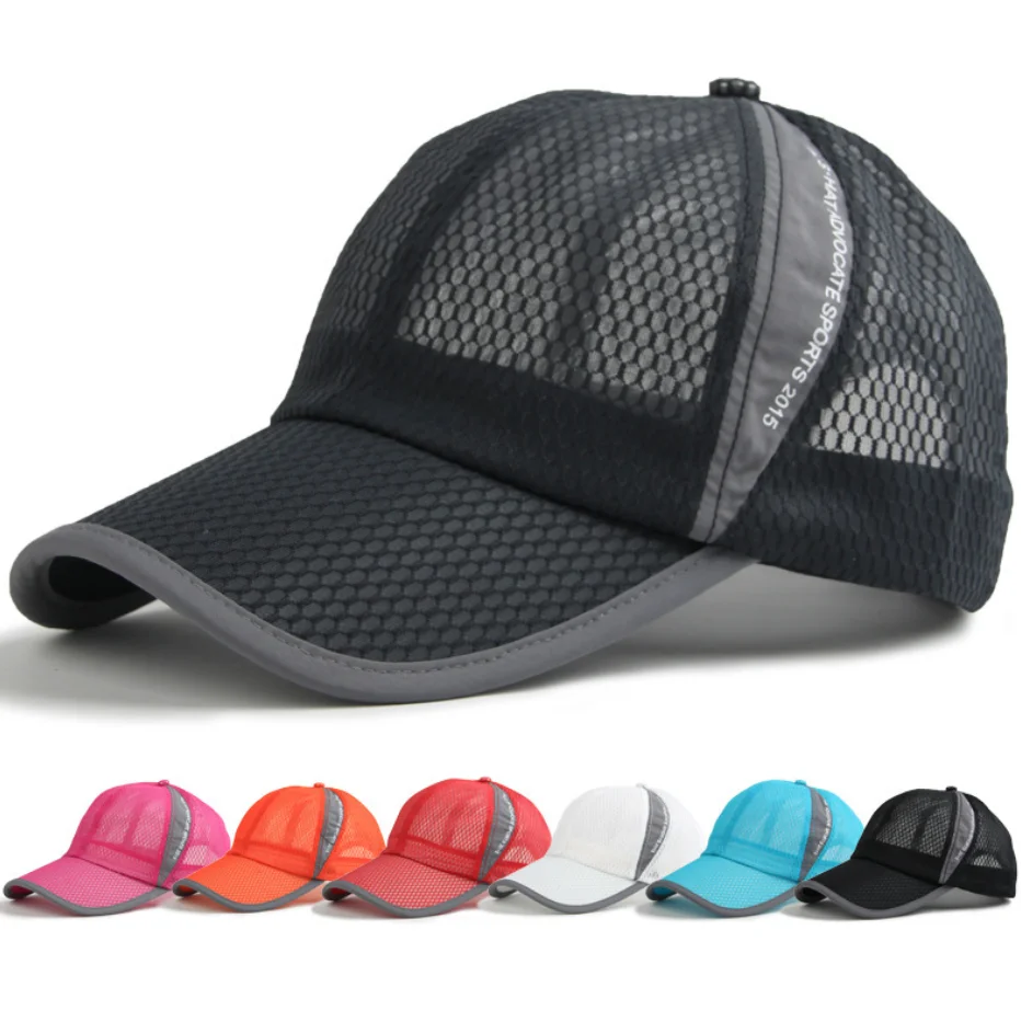 Spot quick-dry sports man running baseball cap fashion colorful vintage sports face cap