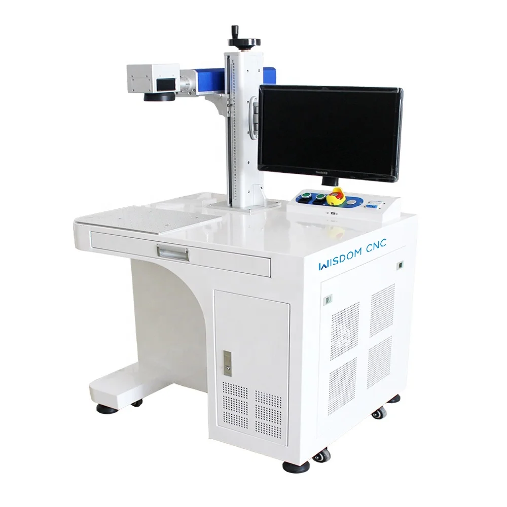 Desktop Small Mini Portable Metal Laser Engraver Fiber Laser Marking Machine 50w for Marking Metal Stainless Steel Ring Jewelry