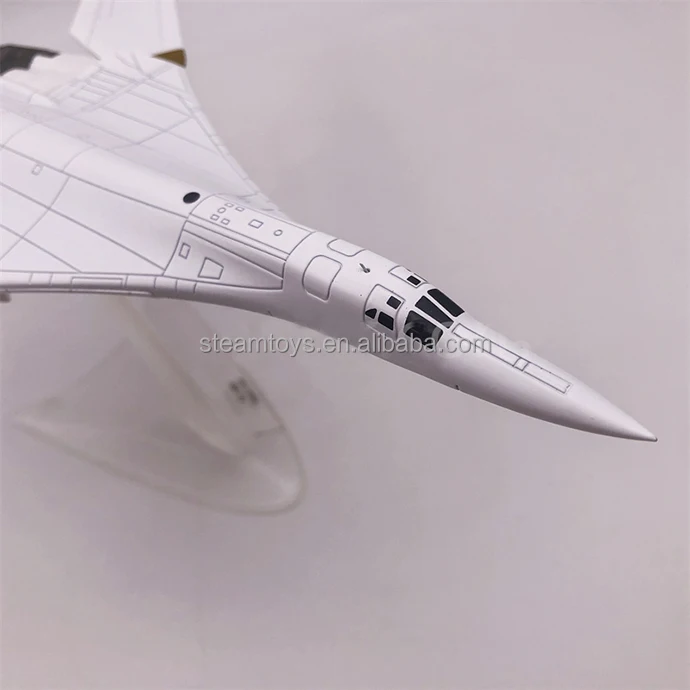 Tu-160 Blackjack Strategic Bomber with Landing Gear and Bracket Russia Aircraft Metal Military Model Diecast Plane Model