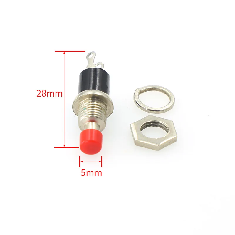 mini double draw push button switch PBS-105 0.5A 250VAC OFF-(ON) ON-(OFF) 7MM