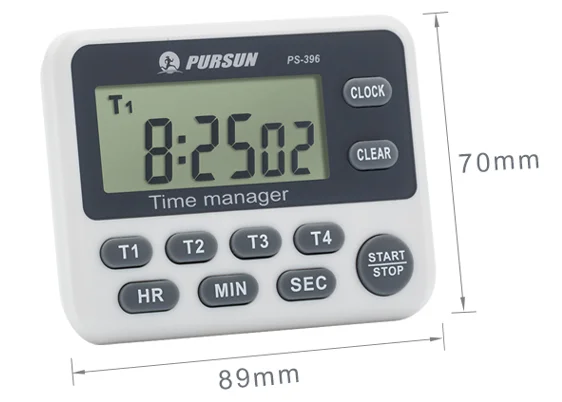 4 group timer / mult-channel digital kitchen timer