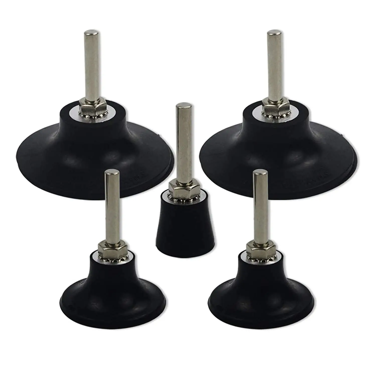 5 Pack Disc Pad Holder, Universal Quick Replacement 2 Inches, 3 Inches and 1 Inch Disc Pad Holder with Quarter Inch Shank