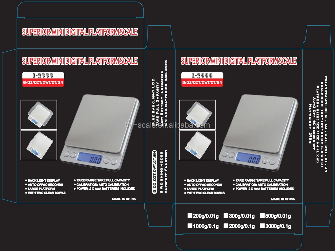 Wholesale I2000 3kg Digital Kitchen Kitchen Scale OEM Customized Rechargeable ROHS Weighing Scale