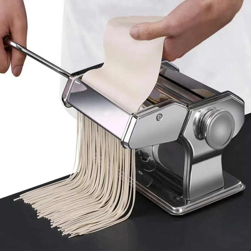 WONDERFUL High Quality Pasta Maker Machine Stainless Steel Pasta Roller Machine Manual Stainless Noodle Maker Machine