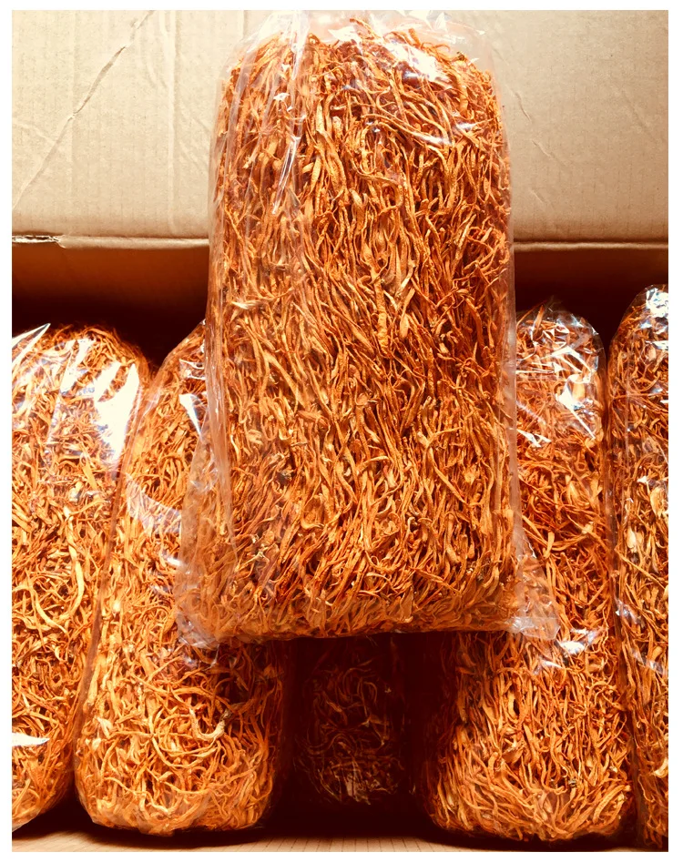 golden Mushroom Militaris Dried Cordyceps Flower for sale