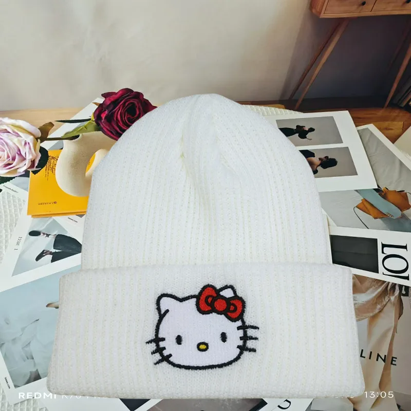 2025 New Kawaii Stretchy Cuffed Winter Hats Infant Warm Knit Cap Cute Cartoon Kids Beanie Hats for Girl