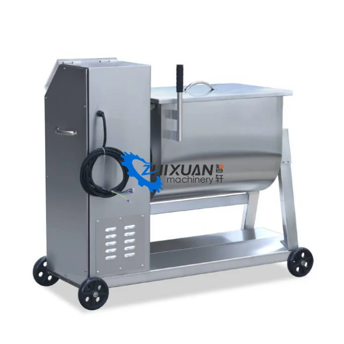 Factory use vacuum stuffing mixer meat mixer 30L vegetable salad sauce mixing machine