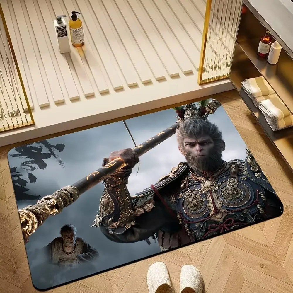 Оптовая продажа, дизайнерские черные коврики для ванной, 60 х40 см