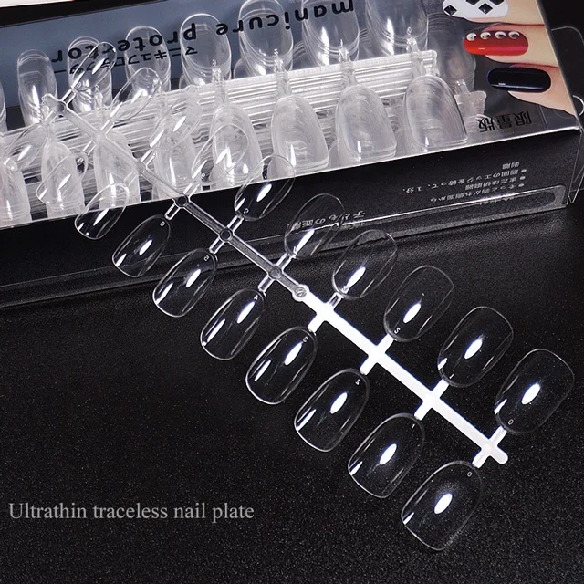 New Hot Selling ABS Nail Extension Patch Half Traceless Design for Salon DIY Shape Press Application other nail supplies