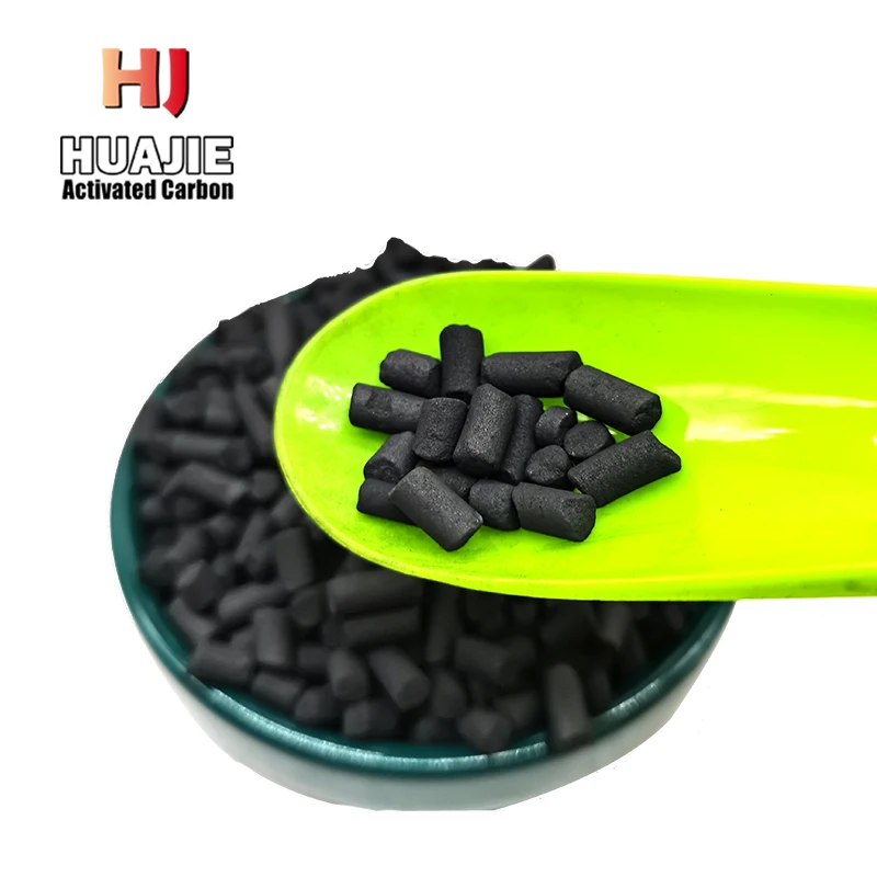 Petrochemical Catalyst Carrier Activated Carbon 4 mm pellets For Petrochemical Industry