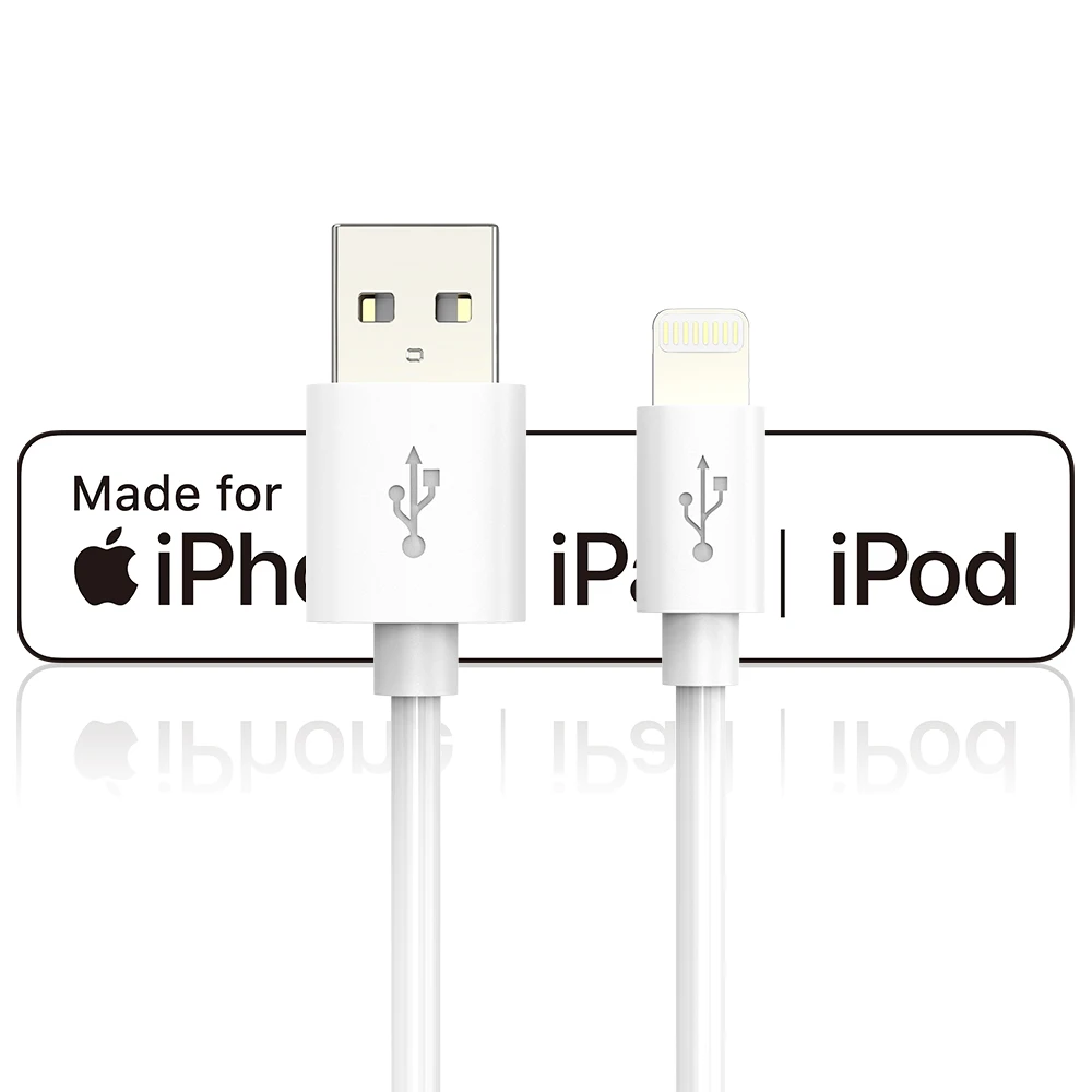  Оптовая продажа лицензированных аксессуаров MFi 3ft/6ft/10ft для iPhone с кабелем