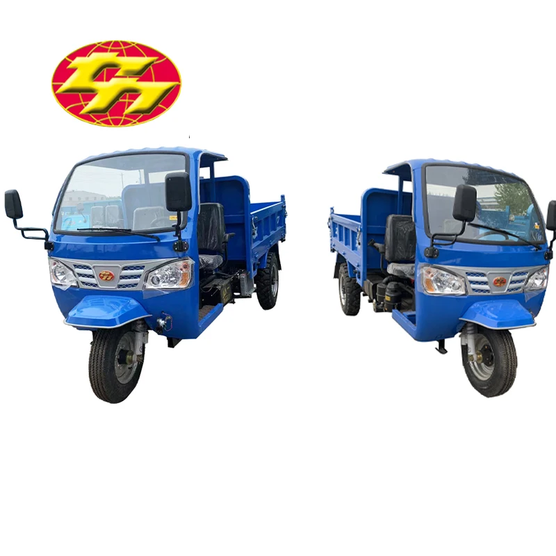 3 Tons 4 Loading Capacity Mini diesel Tricycle Three Wheels Dump