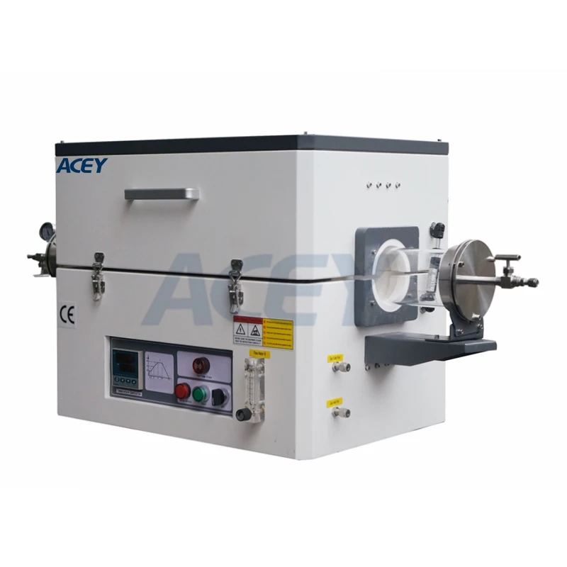 Lab Double Zone Cvd 1200c Dual Sintering Vertical Split Tube Furnace