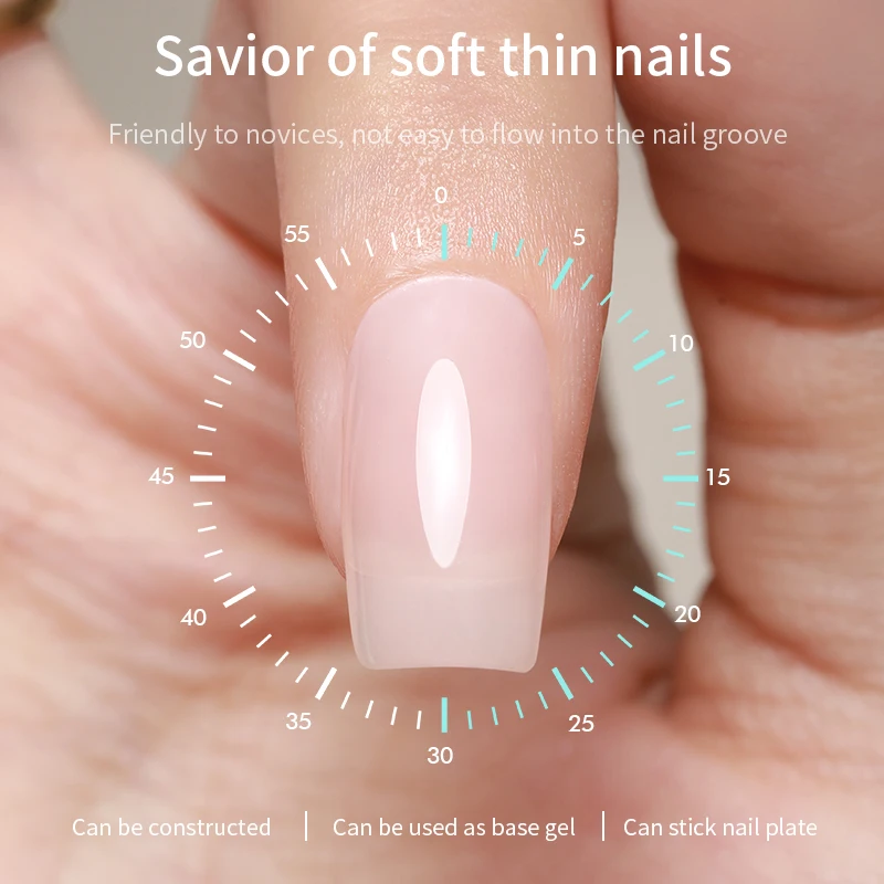 Shaping Lasting Levelling Tips Glue Reinforce Gel for Nails Gel Nail Art Base Coat Liquid Gel Construction Nails