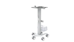 Metal medical hospital furniture trolley mobile roll stand for respiratory CPAP machine