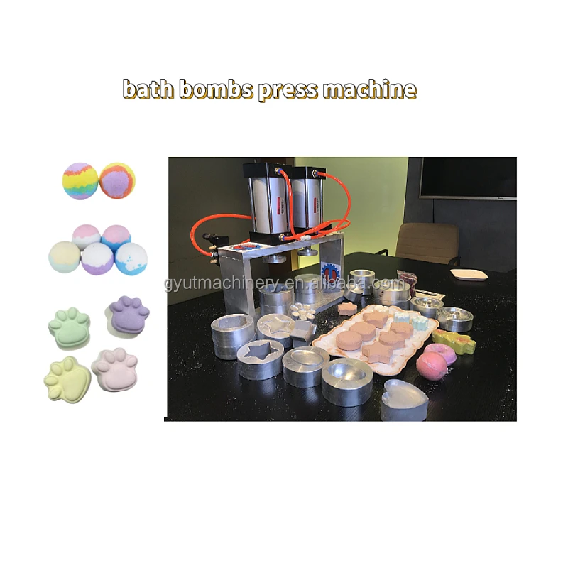 2024 Hot Sale Pneumatic Bath Bomb Making Machine Electric Multi Press Low Cost in Korea Shampoo Bar Soap Making Machine