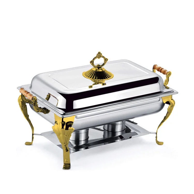 FTS Chafing Dishes Catering Set Food Warmers Warmer Chaffing Luxury Stove Chefing Wholesale Buffet Chafing Dish