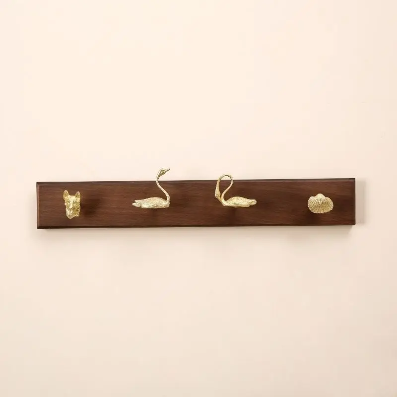 Wholesale Wood And Brass Wall Hook For Hanging Clothes And For Coat Hook Towel Coat Hook With At Best Price