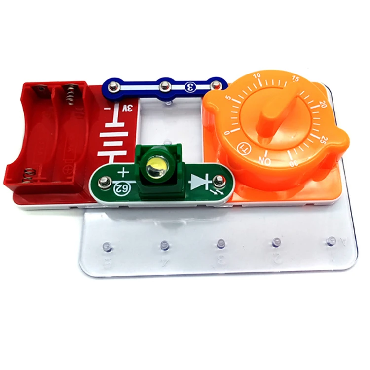 4 In 1 Electrical Circuit Experiment Set Diy Simple Timer Physics Educational Kit Electronics Building Block Toys .