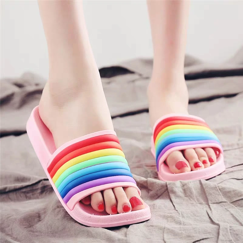 Новейший дизайн, женские летние тапочки с индивидуальным логотипом, женские брендовые сандалии-Желе Eva на плоской подошве