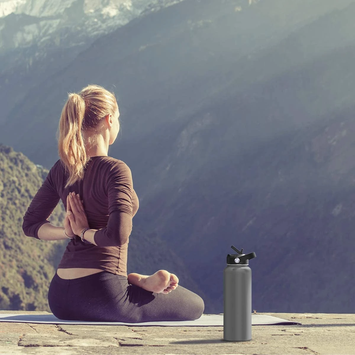 
cheap 500ml thermos stainless steel vaccum drinking kids water bottle with lid bpa free 