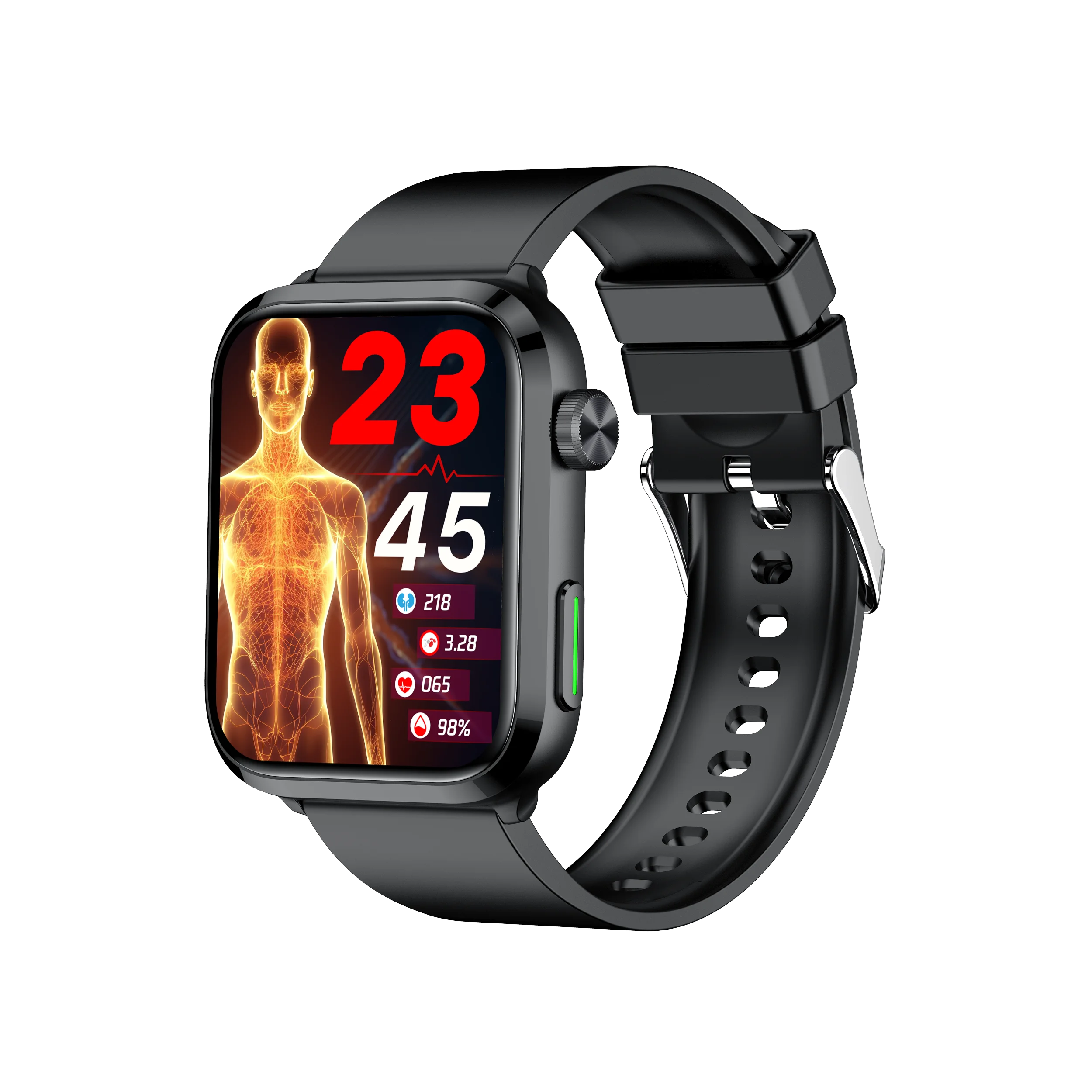 New F220 Laser Therapy Bt Sos Emergency Call Non-Invasive Blood Uric Acid Lipid Monitoring Multi Health Care Smart Watch F220