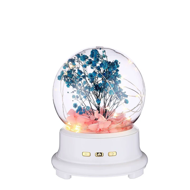 Самый продаваемый на заказ беспроводной динамик Amazon, Музыкальная шкатулка со светодиодными лампочками и неувядающими цветами