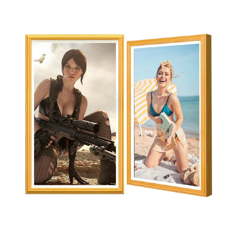 Factory Wholesale Bulk 32 43 50 55 65 Inch  Wall Mount Digital Photo Frame Wifi Digital Picture and Video Foto Frame Display