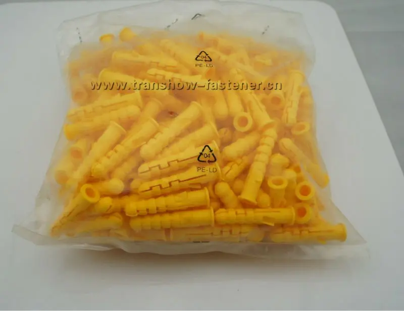 nylon frame fixing PE anchors Plastic Wall Plug Factory Direct Sale High Quality and Low Price
