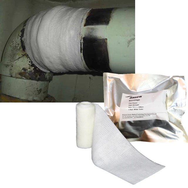 Quick emergency repairs of pipes Steel Epoxy Putty  Pipe Repair Kits Water activated fibreglass bandage