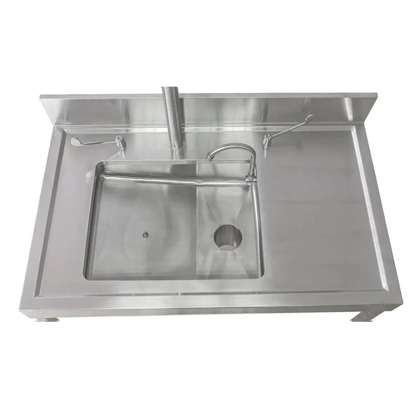 304 stainless steel hopper slop sluice sink surgical hand washing sink freestanding medical sink