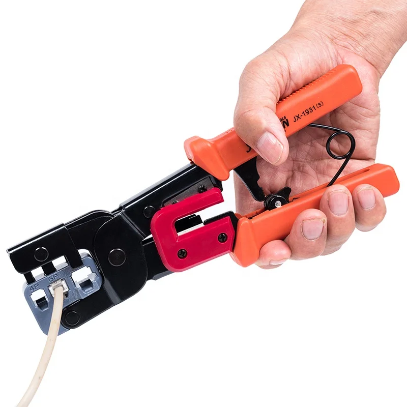 
PARON RJ45 Crimping Tool Applicable Electric Network Lan Cable Stranded Wire RJ45 Connector Plug Crimp Tool 