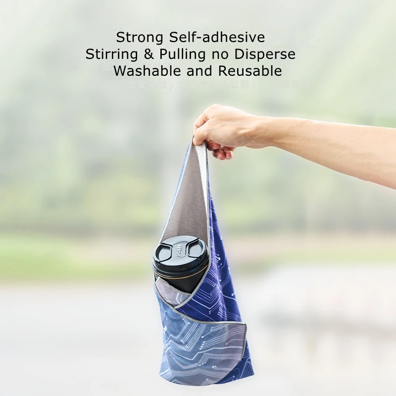 Cwatcun H87W Camera Protective Foldable Wrap 45cm Universal Magic Self-Adhesive DSLR Camera Anti-scratch Lens Cloth